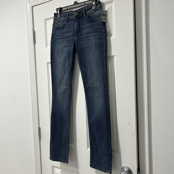 Mavi Gold Women's Size W27/L32 Kendra High Rise Straight Leg Dark Wash Jeans NWT - Picture 2 of 13